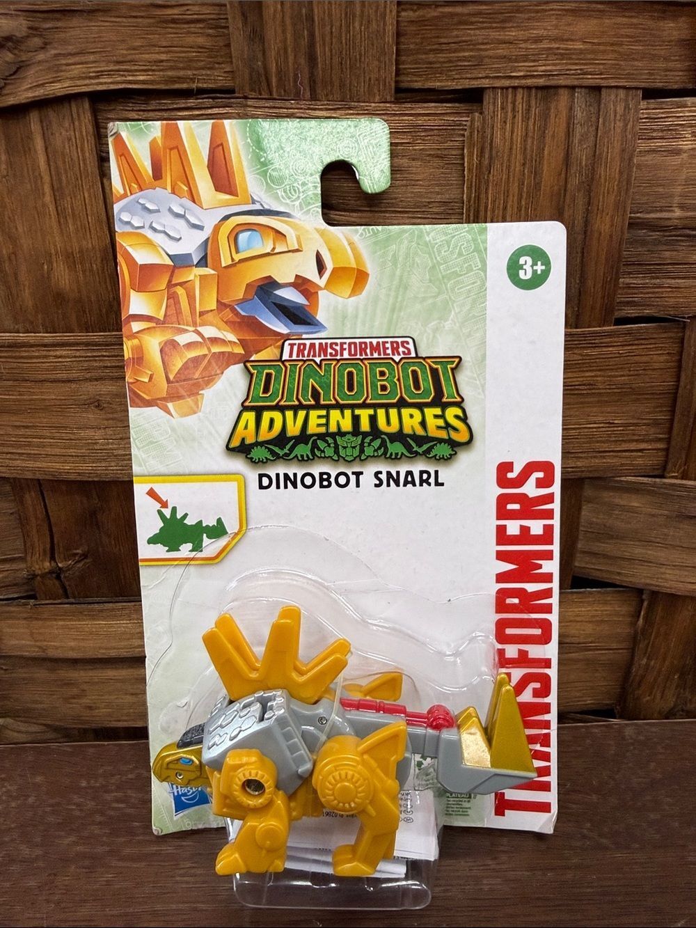 Hasbro Transformers Dinobot Adventures Snarl - Yellow & Gray with Red Accent